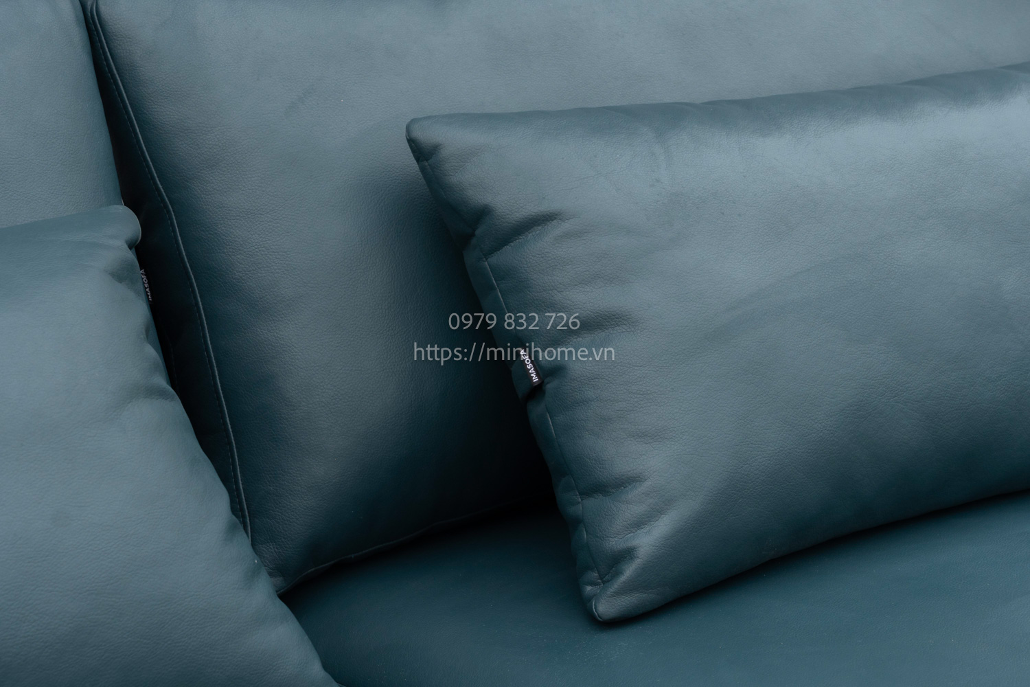 SOFA SFSL10 Da công nghiệp Màu xanh dài 216cm - Hình ảnh 3