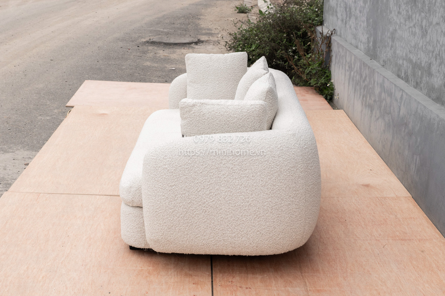 SOFA SFSL11 Vải Màu trắng dài 200cm - Hình ảnh 5