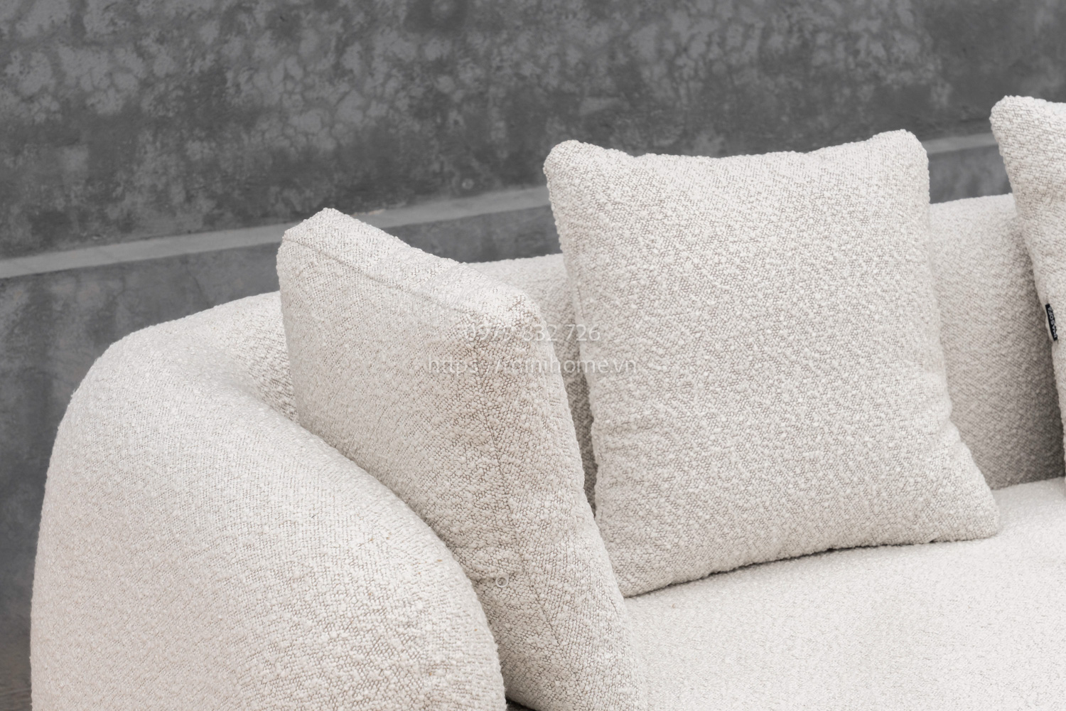 SOFA SFSL11 Vải Màu trắng dài 200cm - Hình ảnh 4