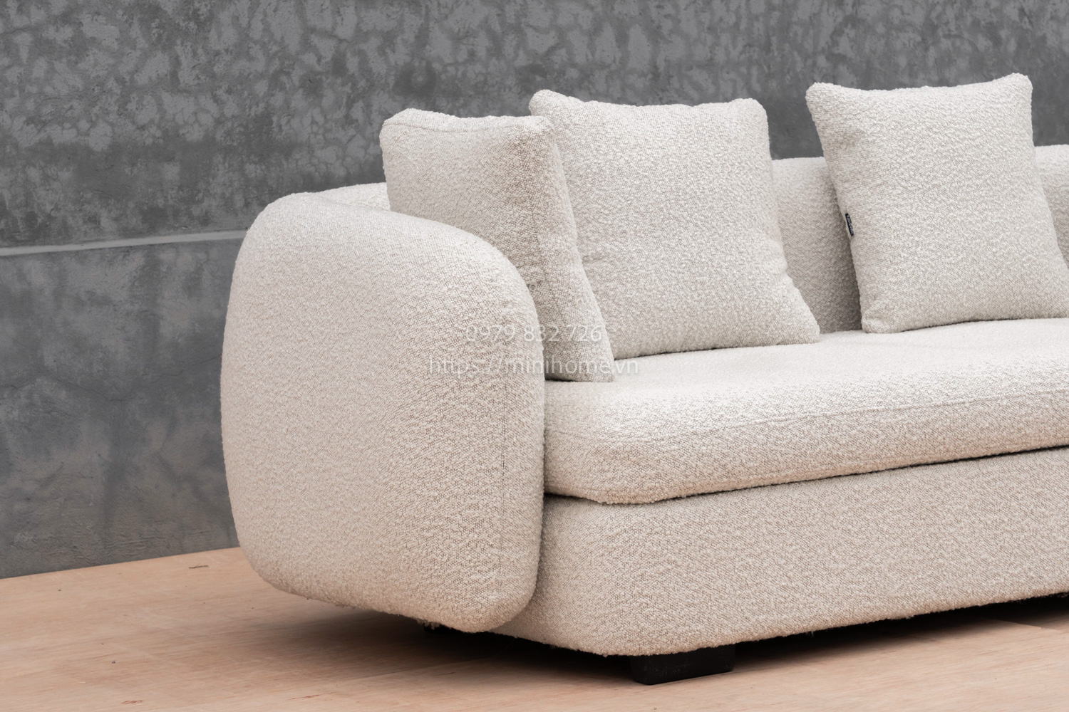 SOFA SFSL11 Vải Màu trắng dài 200cm - Hình ảnh 6
