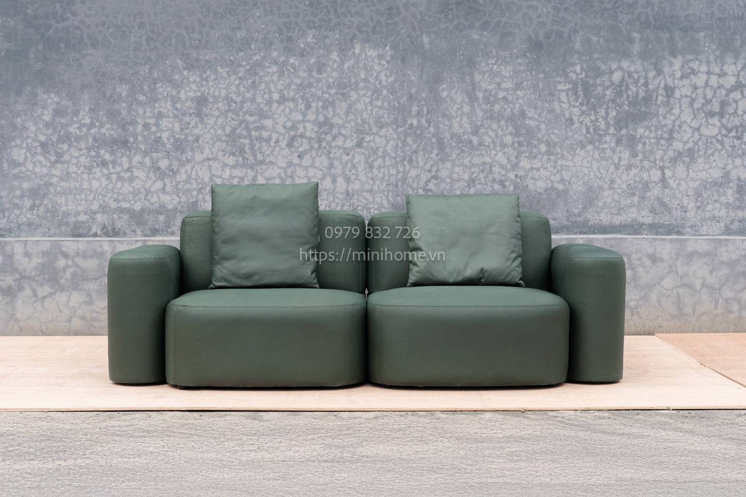 SOFA SFSL13 Da công nghiệp Màu xanh dài 240cm - Hình ảnh 7