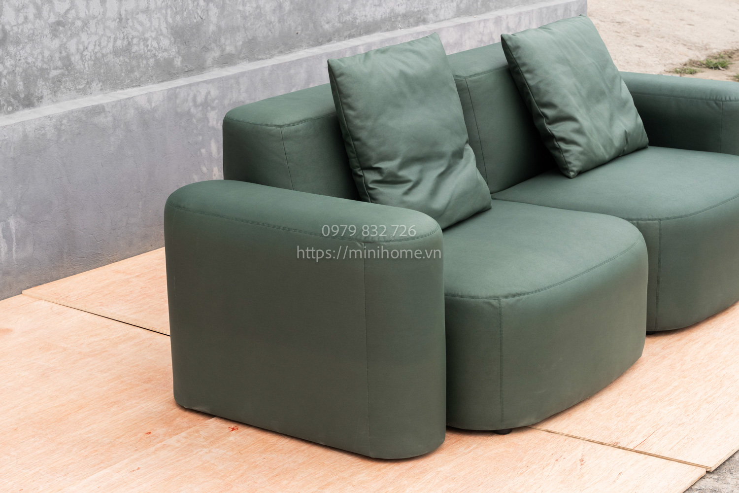 SOFA SFSL13 Da công nghiệp Màu xanh dài 240cm - Hình ảnh 5