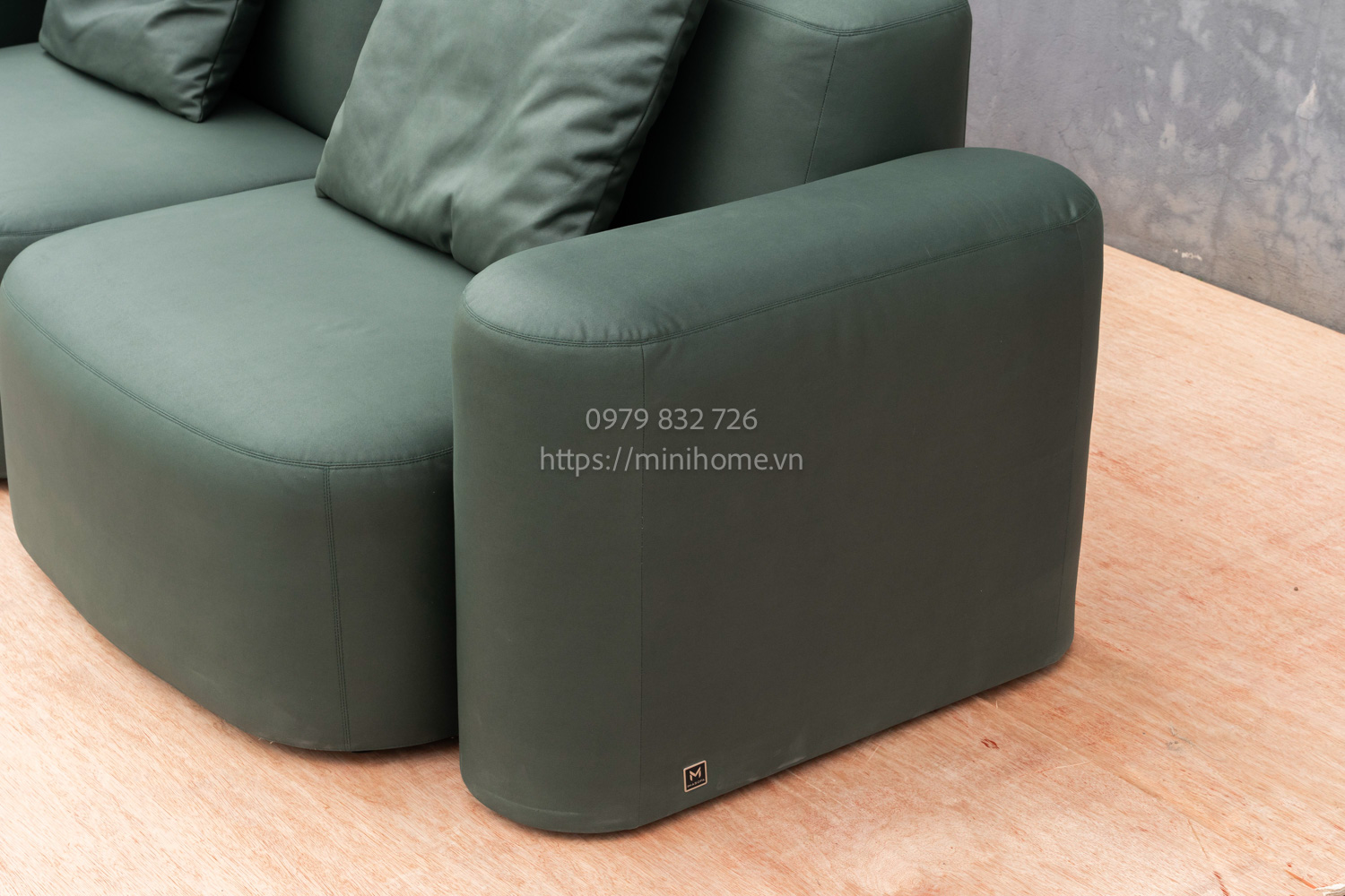 SOFA SFSL13 Da công nghiệp Màu xanh dài 240cm - Hình ảnh 3